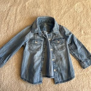 Baby Gap Longsleeve Denim shirt - 12-18 months